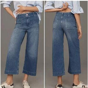 NWOT Maeve The Colette Crop Wide-Leg Jeans